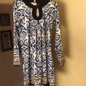 Long sleeve Nicole Miller shift dress